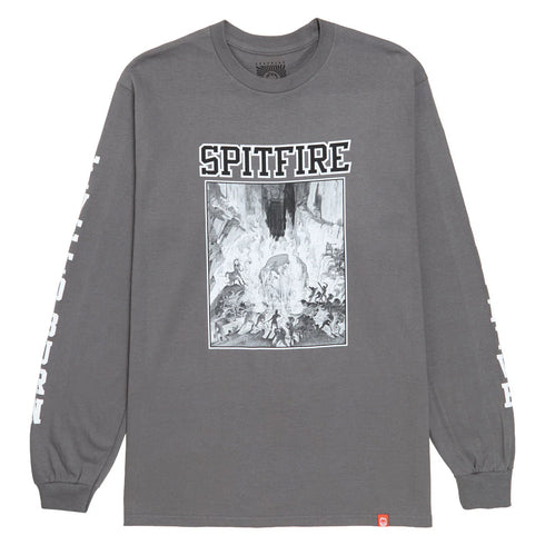 Spitfire - Inferno Long Sleeve Shirt (Charcoal/Black/White)