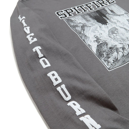 Spitfire - Inferno Long Sleeve Shirt (Charcoal/Black/White)