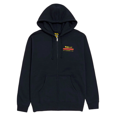 Krooked - Koffin Zip Hoodie (Navy)