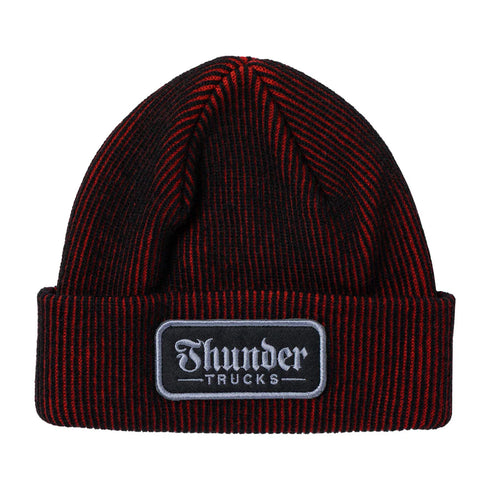 Thunder - Script Patch Beanie (Black/Red)
