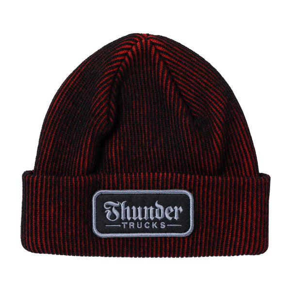 Thunder - Script Patch Beanie (Black/Red)