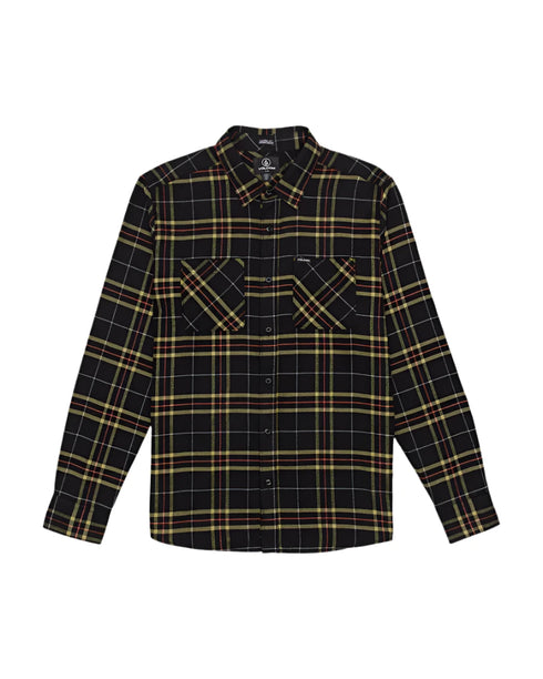 Volcom - Netastone Long Sleeve Flannel Shirt (Black) *SALE