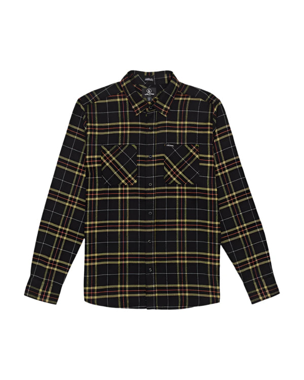 Volcom - Netastone Long Sleeve Flannel Shirt (Black) *SALE