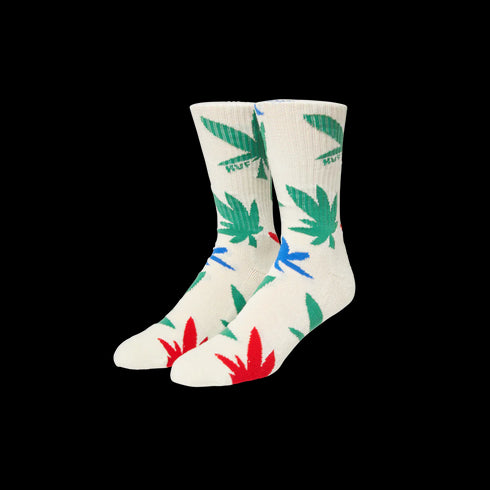 Huf - Abstract Plantlife Socks (Cream)