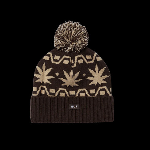 Huf - Apres Cuff Pom Beanie (Brown)