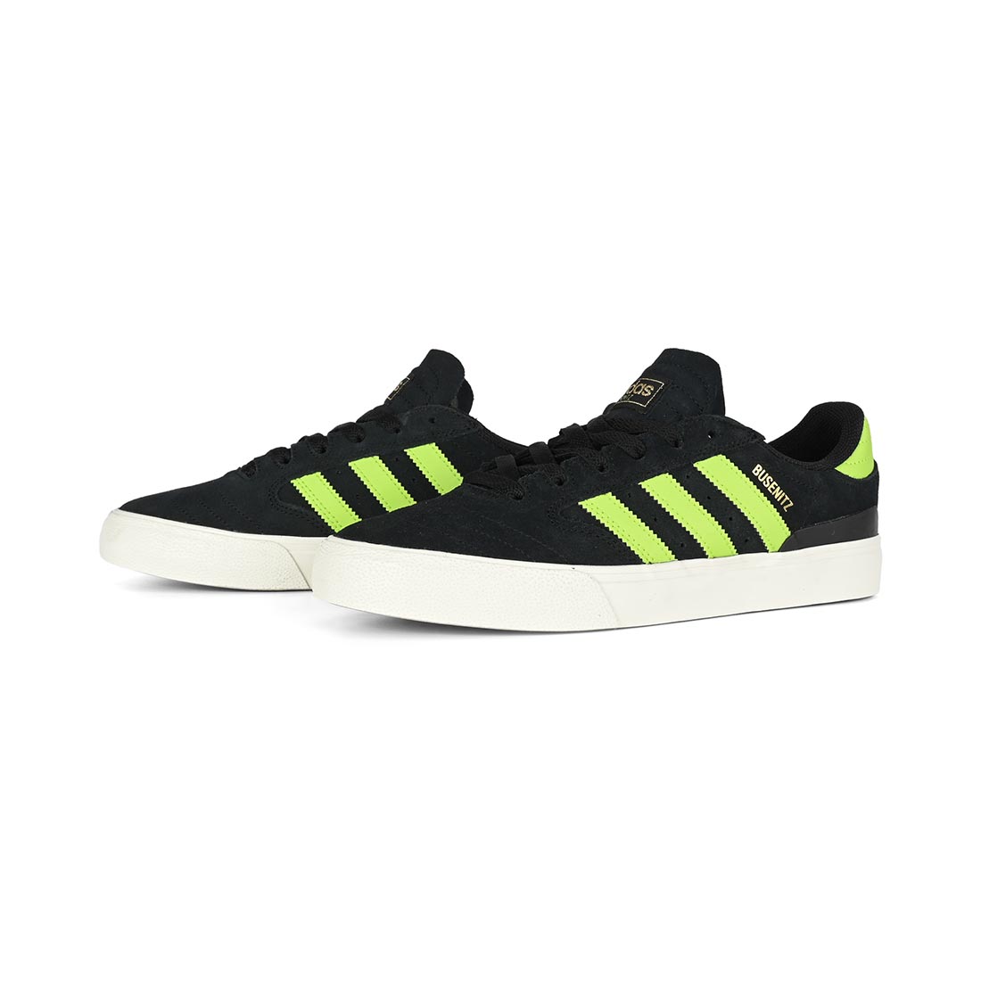 adidas Busenitz Vulc II Skate Shoes - Black/Solar Slime/Gold Metallic 10 adidas Busenitz Vulc II Skate Shoes - Black/Solar Slime/Gold Metallic 10