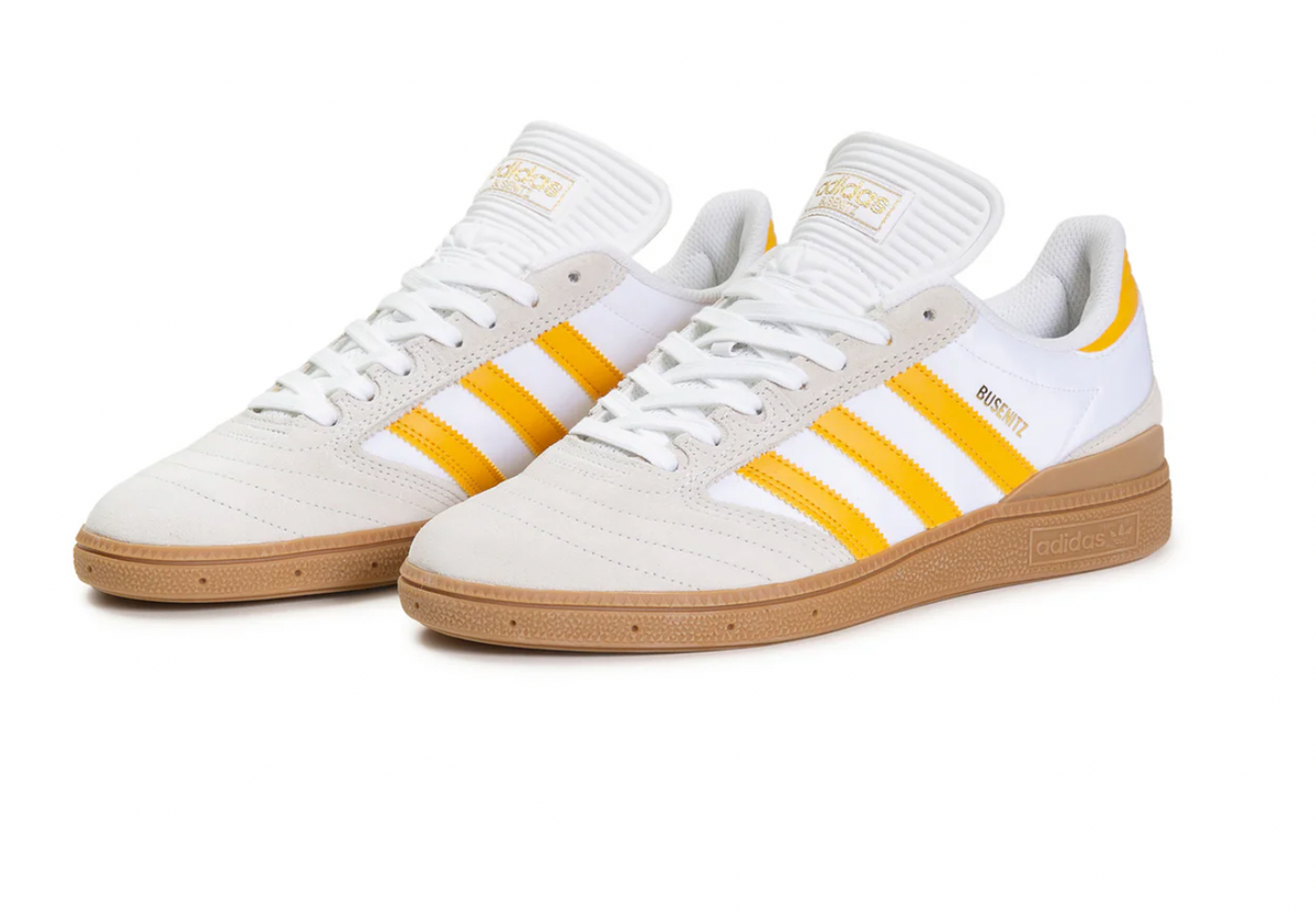 Adidas Busenitz Pro (Crystal White/Preloved Yellow/Gum