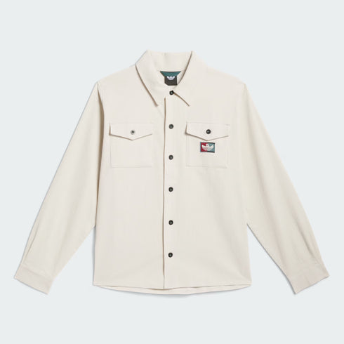 Adidas - Shmoofoil Corduroy Button Up Shirt (Alumina/Shadow Red)