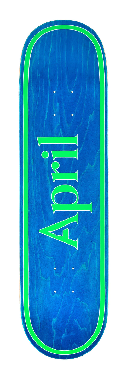 April - April OG Logo Blue/Green Deck (8.25")
