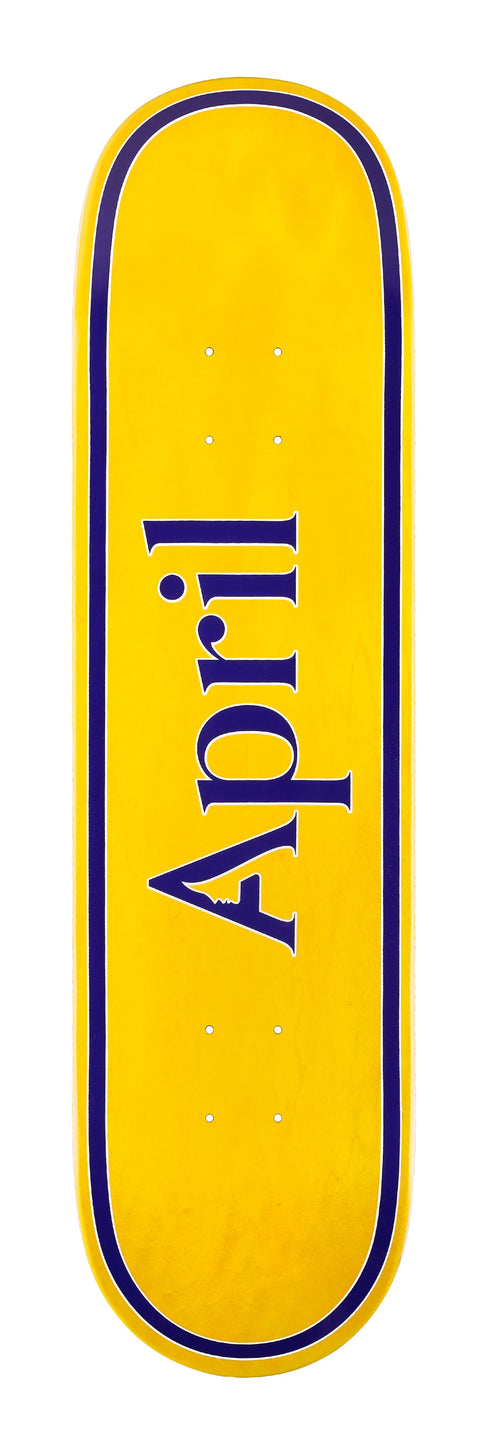 April - April OG Logo Yellow/Purple Deck (8.25"/8.5")