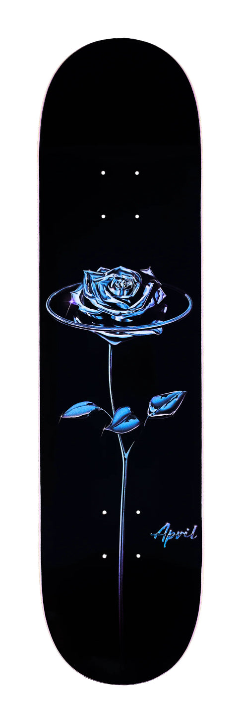 April - Chrome Rose Black Deck (8.38")