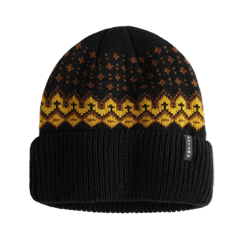 Autumn - Fairisle Beanie (Black)