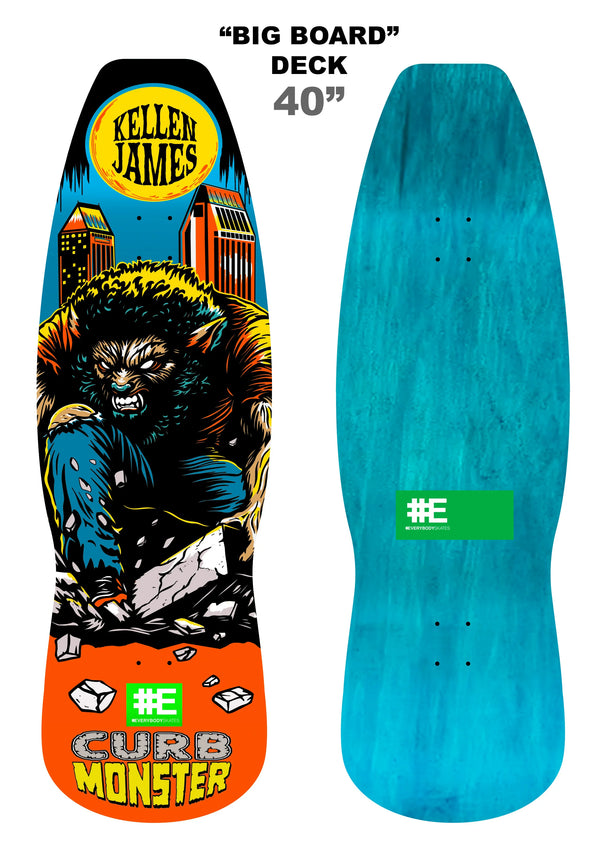 Everybody Skates - Curb Monster Kellen James 40" Deck (12.4")