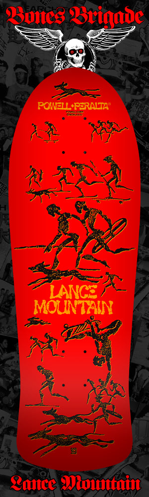 Powell - Bones Brigade Series 15 Lance Mountain Red Deck (9.9") *SALE