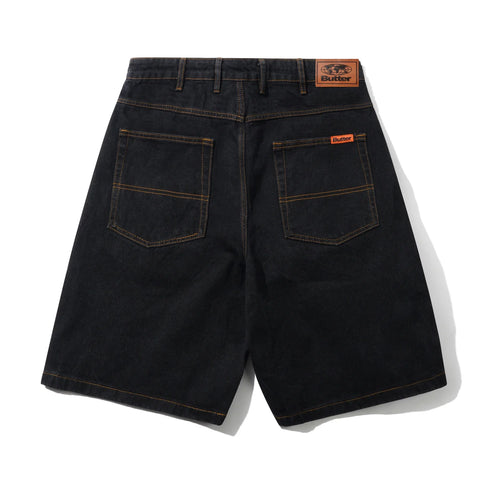 Butter Goods - Baggy Denim Shorts (Washed Black) *SALE
