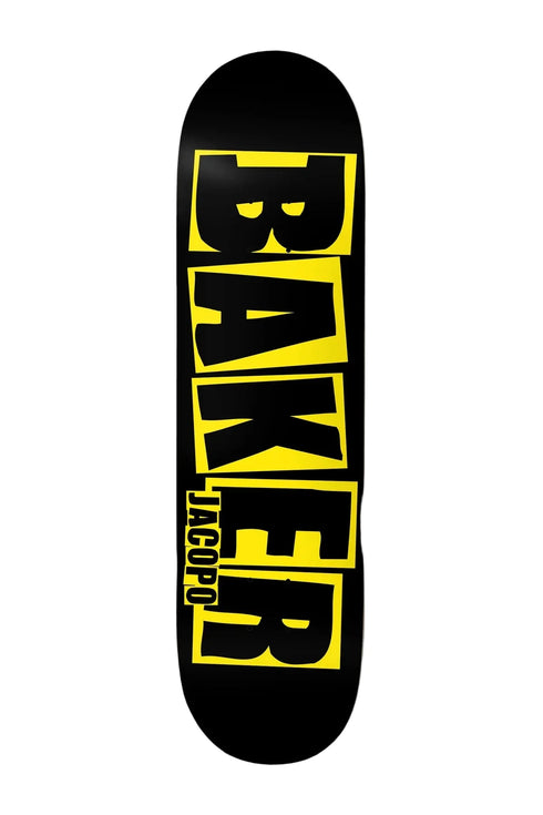 Baker - Jacopo Brand Logo Danger Yellow Deck (8")