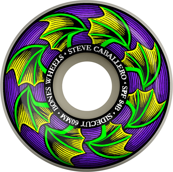Bones - Caballero Bat Wings Sidecut Skate Park Formula 84B Wheels (56mm/60mm)