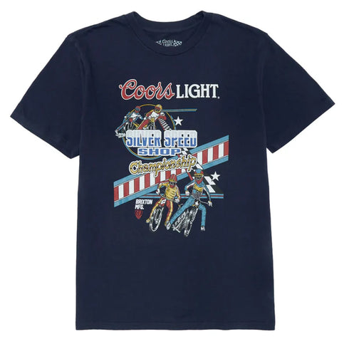 Brixton - Brixton x Coors Light Berm Tee (Navy)