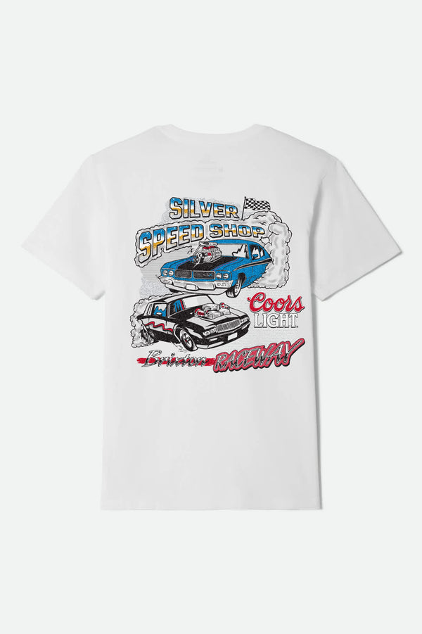 Brixton - Brixton x Coors Light Raceway Tee (White)
