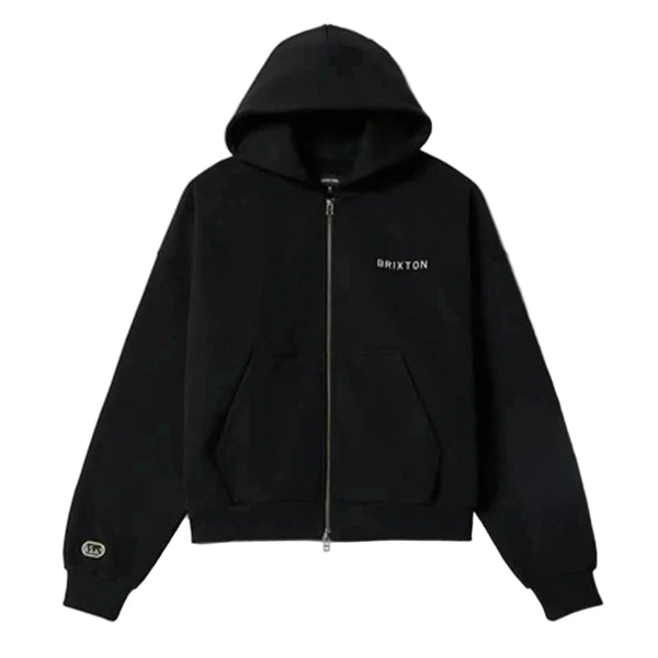 Brixton - Embroidered Heavyweight Full Zip Hoodie (Black)