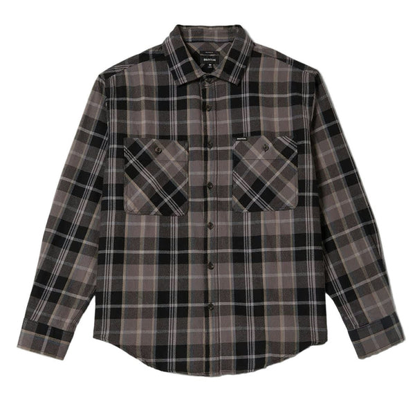 Brixton - Vintage Wash Flannel (Black/Charcoal)