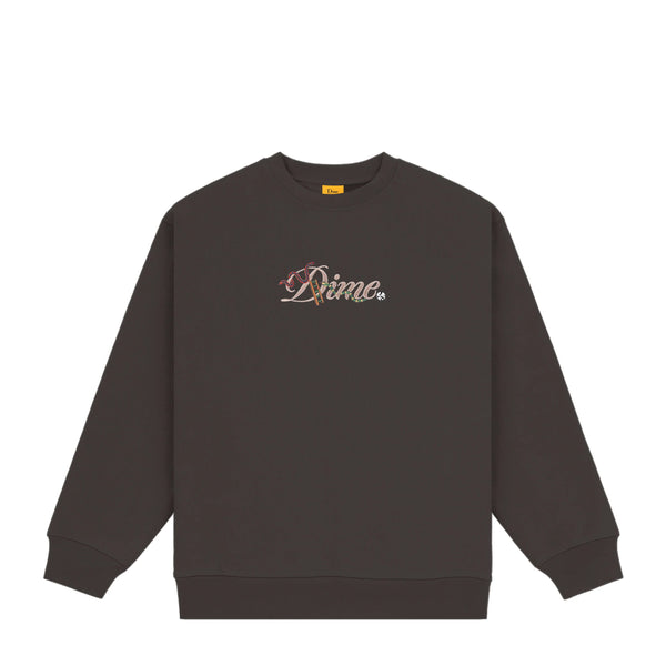 Dime - Cursive Snake Crewneck (Vintage Black) *SALE