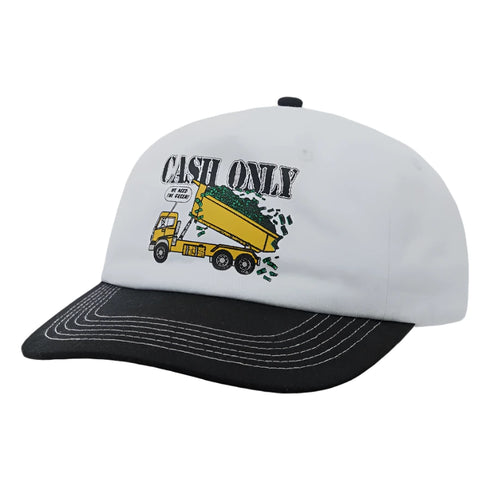 Cash Only - Removal 5 Panel Hat (White)