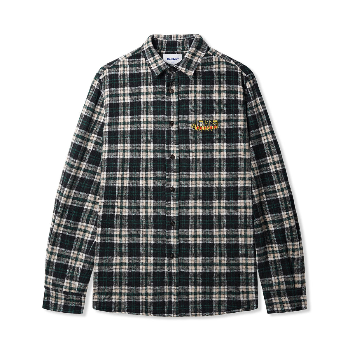 Butter Goods - Caterpillar Flannel Shirt (Navy/Forest) – 303boards.com