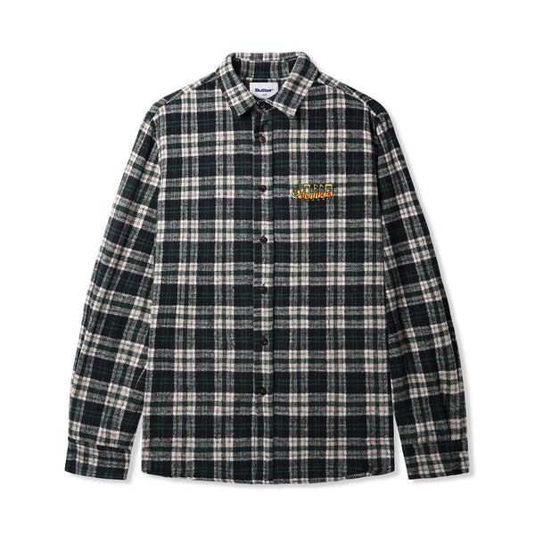 Butter Goods - Caterpillar Flannel Shirt (Navy/Forest) *SALE