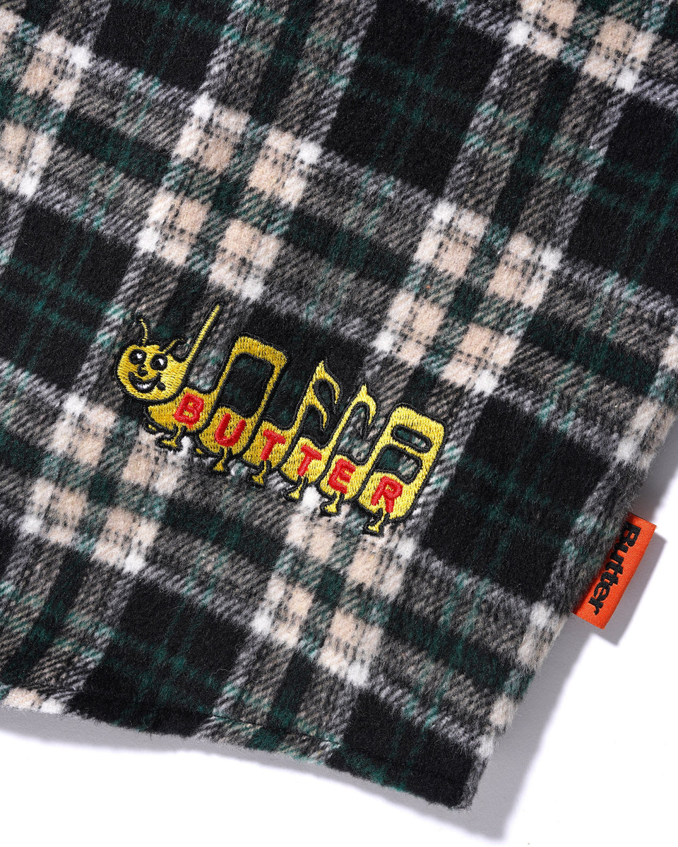 Butter Goods - Caterpillar Flannel Shirt (Navy/Forest) – 303boards.com