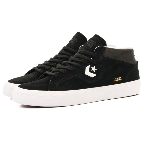 Cons - Louie Lopez Pro Mid (Black/Black/White) *SALE