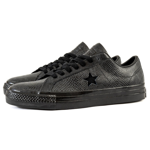 Cons - One Star Pro OX (Black/Black/White) *SALE