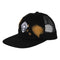 Creature - Bonehead Flame Trucker Hat (Greasy Black)