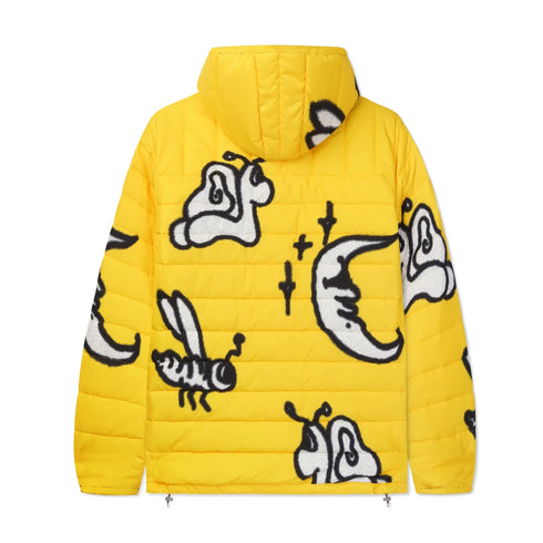 Butter Goods - Critter Puffer Anorak Jacket (Yellow) *SALE
