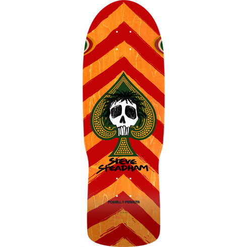 Powell - Steadham Skull & Spade Orange Stain Deck (10") *SALE