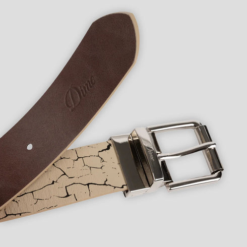 Dime - Reversible Leather Belt (Brown)
