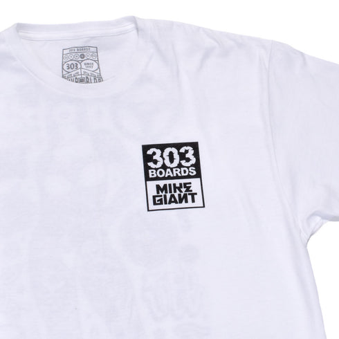 303 Boards - 303 X Mike Giant The Big Pig Shirt (White)