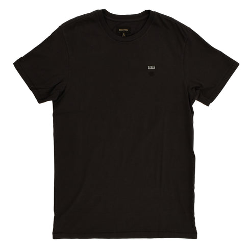 303 Boards - 303 X Brixton CLFX Block Embroidered Tee (Black) *SALE