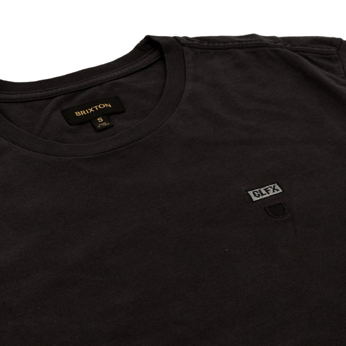 303 Boards - 303 X Brixton CLFX Block Embroidered Tee (Black) *SALE