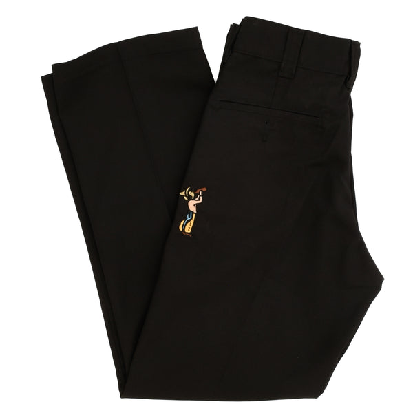 303 Boards - 303 X Paky Wild Frontier X Dickies Skateboarding Regular Fit Double Knee Pants (Black)