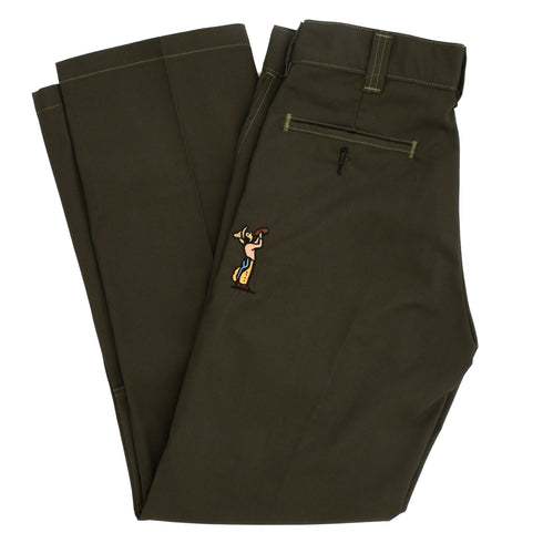 303 Boards - 303 X Paky Wild Frontier X Dickies Skateboarding Regular Fit Double Knee Pants (Olive Green) *SALE