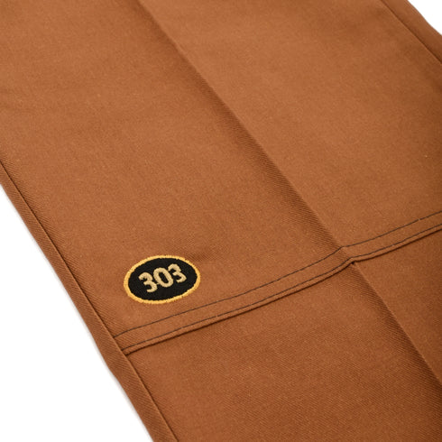 303 Boards - 303 X Paky Wild Frontier X Dickies Skateboarding Regular Fit Double Knee Pants (Brown Duck) *SALE
