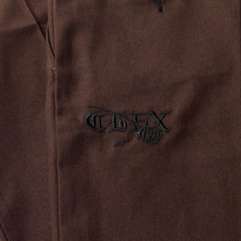 303 Boards - 303 CLFX Rose x Dickies Skateboarding Regular Fit Twill Pants (Chocolate Brown)
