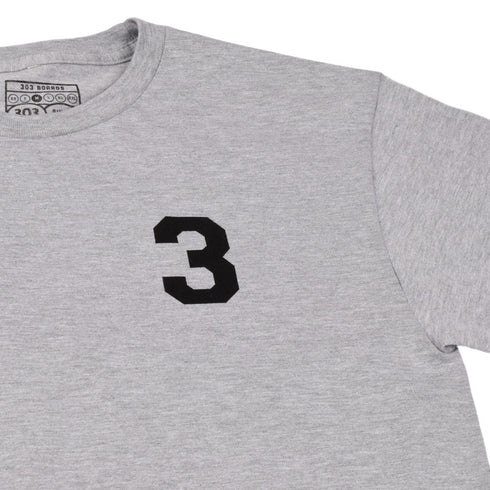 303 Boards - Big 3 Kitten Shirt (White/Heather Grey)