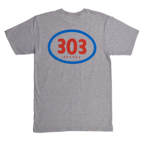 303 Boards - 303 Oval Shirt (Heather Grey)