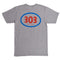 303 Boards - 303 Oval Shirt (Heather Grey)