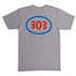 303 Boards - 303 Oval Shirt (Heather Grey)