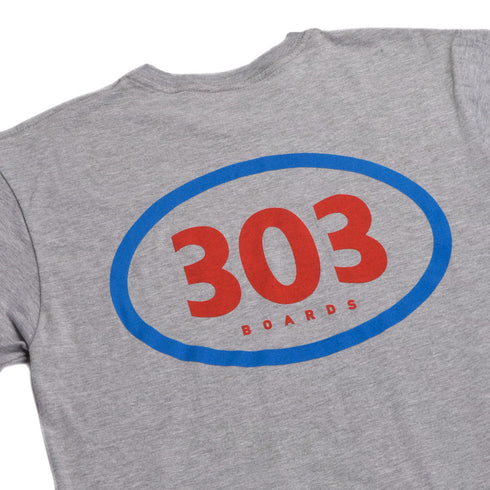 303 Boards - 303 Oval Shirt (Heather Grey)