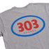 303 Boards - 303 Oval Shirt (Heather Grey)