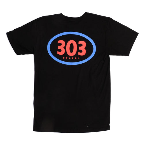 303 Boards - 303 Oval Shirt (Black)